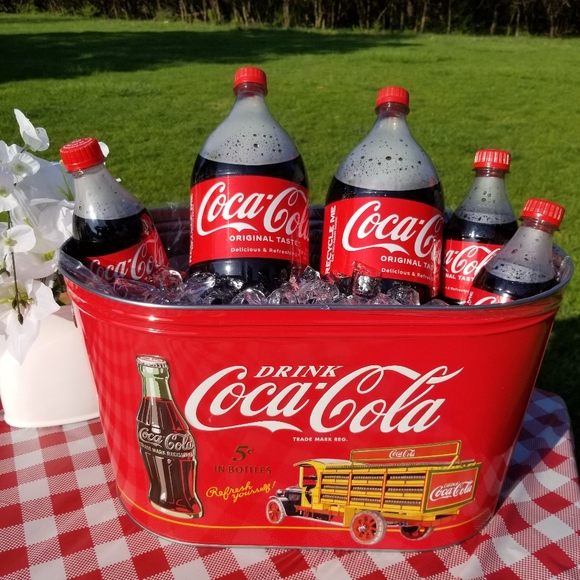 Coca-cola Large Party Tin Tub. - Picture 3 of 6